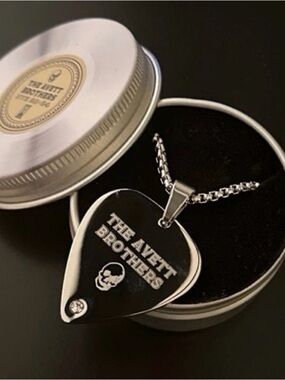 The Avett Brothers Guitar Pick Pendant Necklace
